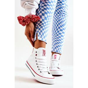 High Leather Sneakers Big Star JJ274132 White