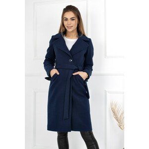 Merce Woman's Coat Malika Navy Blue