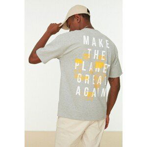 Trendyol Gray Men's Relaxed Fit T-Shirt
