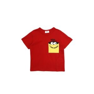 Trendyol Red Printed Boy's Knitted T-Shirt
