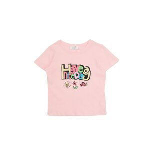 Trendyol Powder Printed Girl Knitted T-Shirt