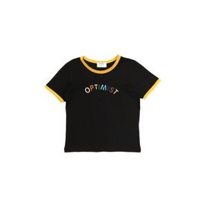 Trendyol Black Slogan Embroidered Boy Knitted T-Shirt