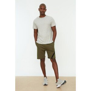 Trendyol Khaki Men Regular Fit Paneled Shorts & Bermuda
