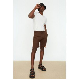 Trendyol Shorts - Brown - Normal Waist