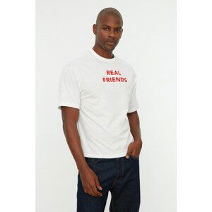 Trendyol White Men's T-Shirt