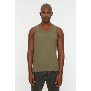 Trendyol Khaki Men's Basic Slim Fit Singlet