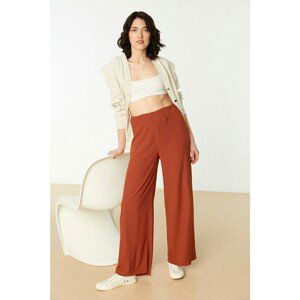 Trendyol Tile Wide Leg Knitted Trousers