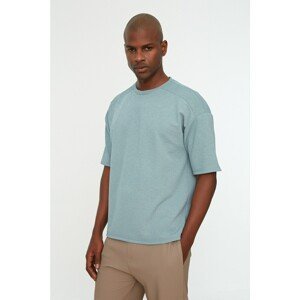 Trendyol Indigo Men's Boxy Fit Crew Neck Short Sleeve T-Shirt