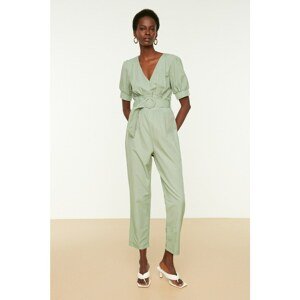 Trendyol Mint Belted Overalls