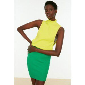 Trendyol Green Knitted Detailed Knitwear Skirt