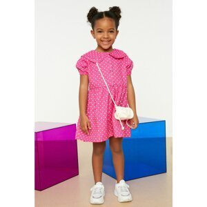 Trendyol Pink Baby Collar Girl Knitted Dress
