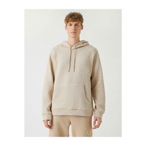 Koton Textured Fabric Hooded Sweatshirt