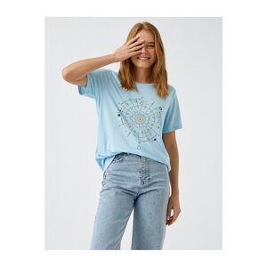 Koton T-Shirt - Blue - Relaxed fit