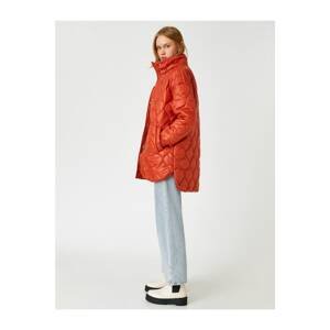 Koton Quilted Snap Button Anorak Coat