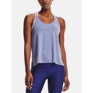 Under Armour Tank Top Knockout Mesh Back Tank-BLU - Women's