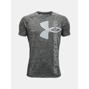 Under Armour T-Shirt UA Tech Split Logo Hybrid SS-BLK - Guys