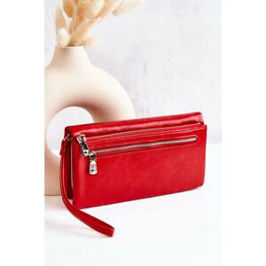 Large Leather Wallet Red Rhodes