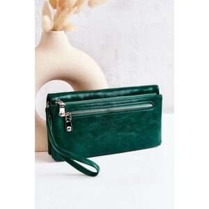 Large Leather Wallet Green Rhodes