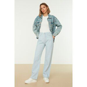 Trendyol Light Blue High Waist 90's Wide Leg Jeans