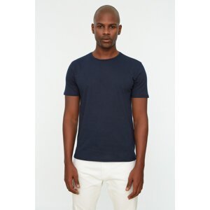 Trendyol T-Shirt - Navy blue - Slim