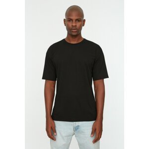 Trendyol Black Men's Basic Relaxed Fit Crew Neck Short Sleeved T-Shirt