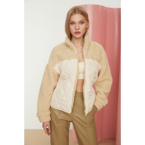 Trendyol Winter Jacket - Beige - Biker jackets