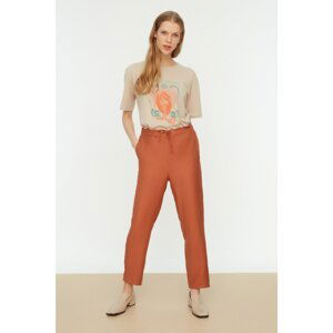 Trendyol Brown Tie Trousers