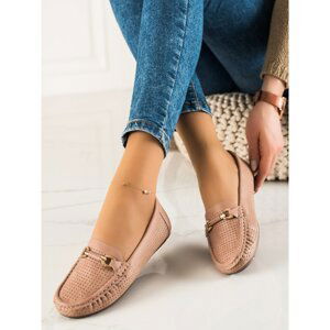 PRIMAVERA OPENWORK MOCCASINS WITH DECORATION