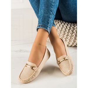 PRIMAVERA OPENWORK MOCCASINS WITH DECORATION