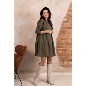 Colour Mist Woman's Dress B394 Khaki