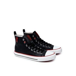 Men's High Leather Sneakers BIG STAR JJ174070 Black