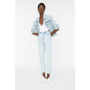 Trendyol Light Blue High Waist Mom Jeans