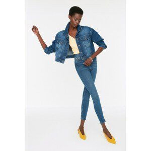 Trendyol Blue High Waist Skinny Jeans