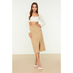 Trendyol Skirt - Brown - Midi