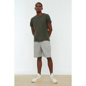Trendyol Gray Men's Oversize Fit Basic Shorts & Bermuda