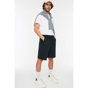 Trendyol Navy Blue Men's Oversize Fit Basic Shorts & Bermuda