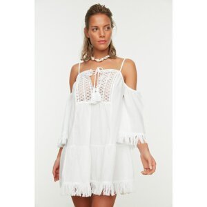 Trendyol White Detailed Dress