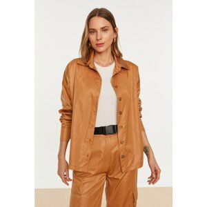 Trendyol Camel Basic Shirt