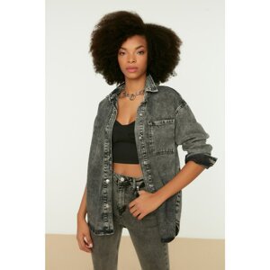 Trendyol Jacket - Gray - Regular fit