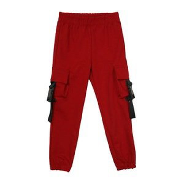 Trendyol Red Cargo Pocket Boy Knitted Slim Sweatpants