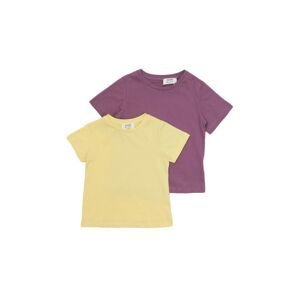 Trendyol Purple-Yellow 2-Pack Boy Knitted T-Shirt