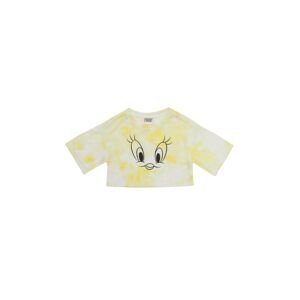 Trendyol Yellow Licensed Tweety Printed Girl Knitted T-Shirt