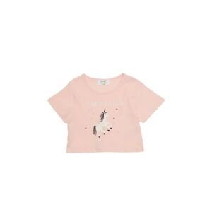 Trendyol Pink Printed Girls' Knitted T-Shirts