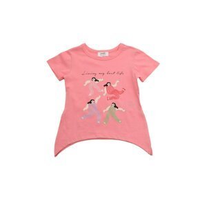 Trendyol Pink Side Tie Girl Knitted T-Shirt