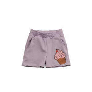 Trendyol Lilac Printed Girl Knitted Shorts & Bermuda