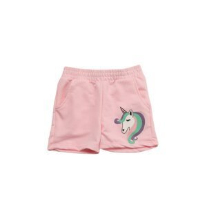 Trendyol Pink Printed Girl Knitted Shorts & Bermuda