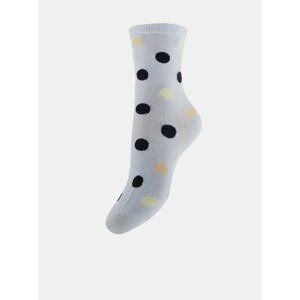 Light Blue Polka Dot Socks Pieces Lena - Women