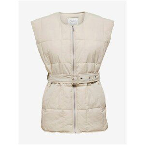 Cream Women's Quilted Vest ONLY Nellie - Women