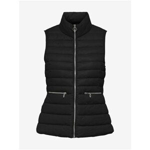 Black Women's Quilted Vest ONLY Madeline - Women
