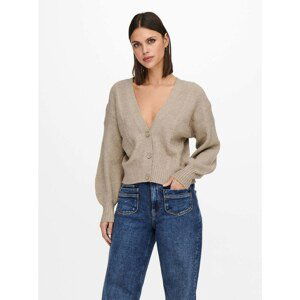 Beige Women's Ribbed Cardigan ONLY Katia - Women